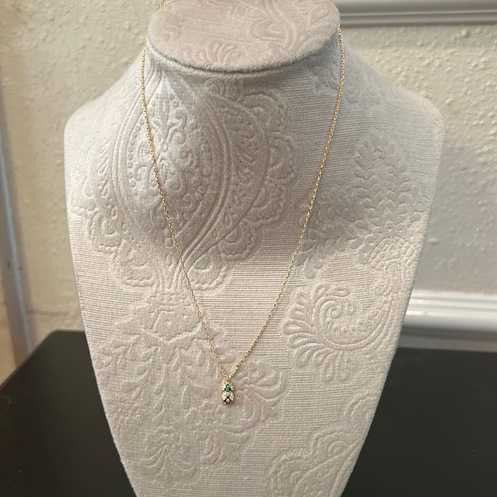Adjustable Versona cubic zirconia pineapple necklace